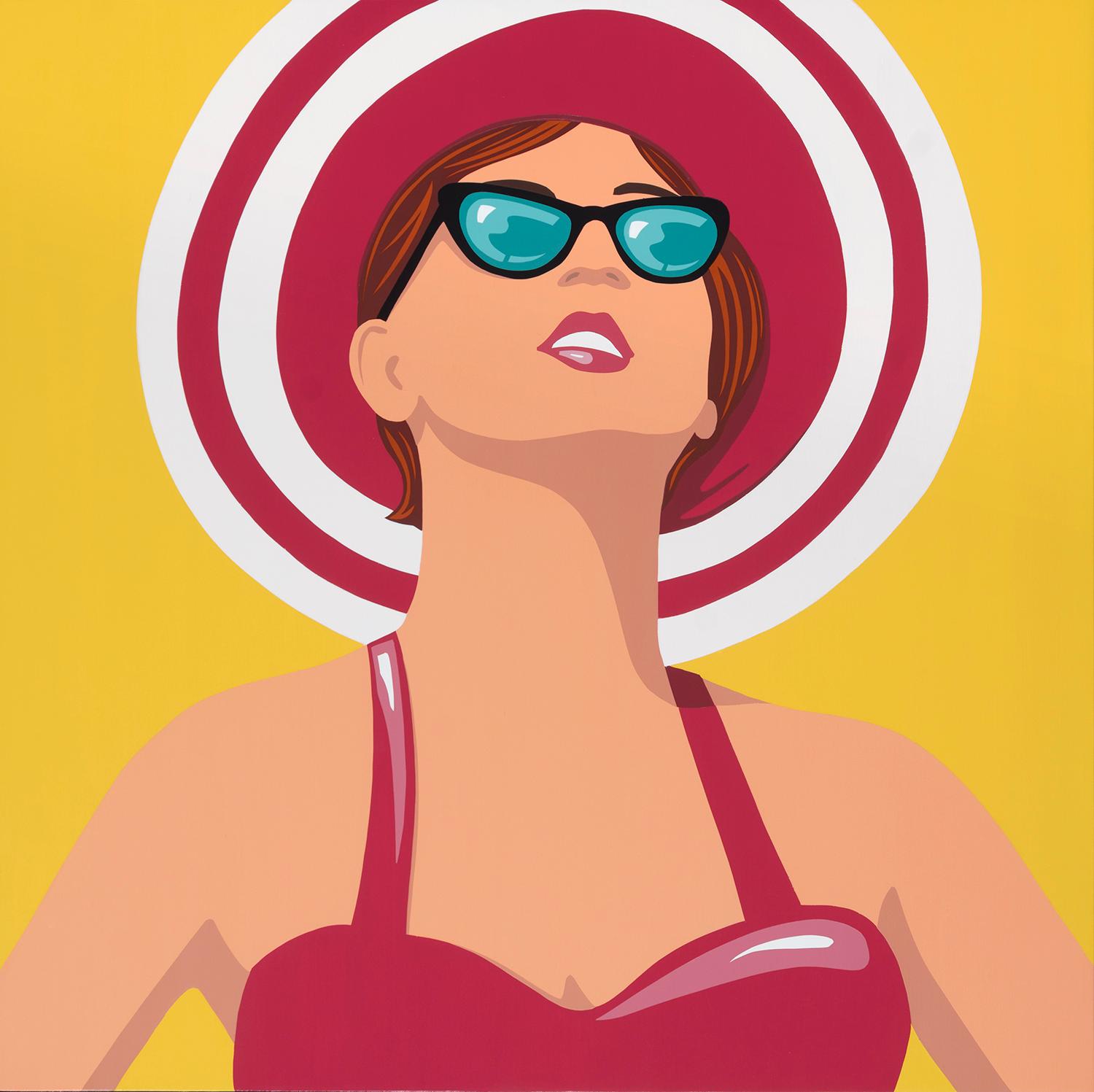 Retro Pop Portrait of Women in Acrylic on Panel_Imagine by James Wolanin