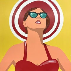 Retro Pop Portrait of Women in Acrylic on Panel_Imagine by James Wolanin