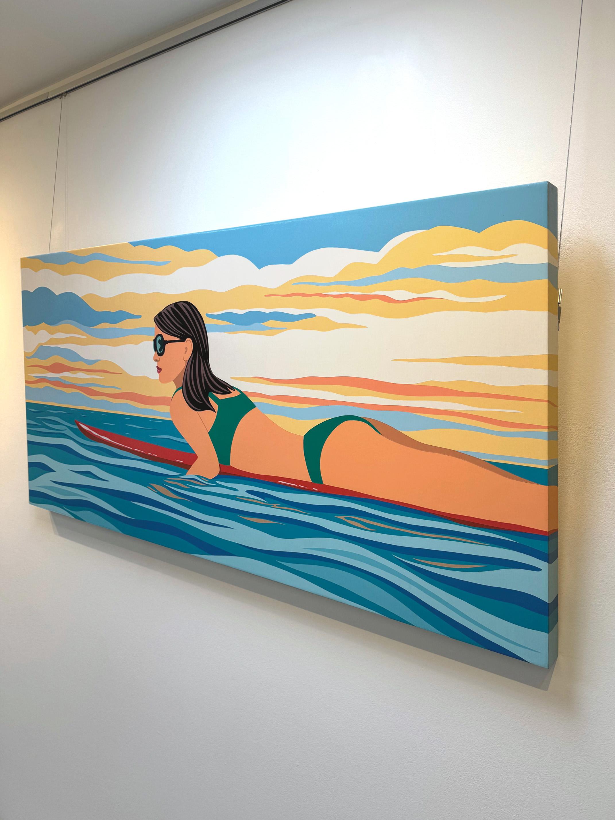 Surfer Girl_ Pop Art/Figurative_James Wolanin, Atlantis en vente 1