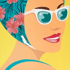 Retro_Pop_Retrato_Femenino/Figurativo_Acrílico_James Wolanin, Amor de verano