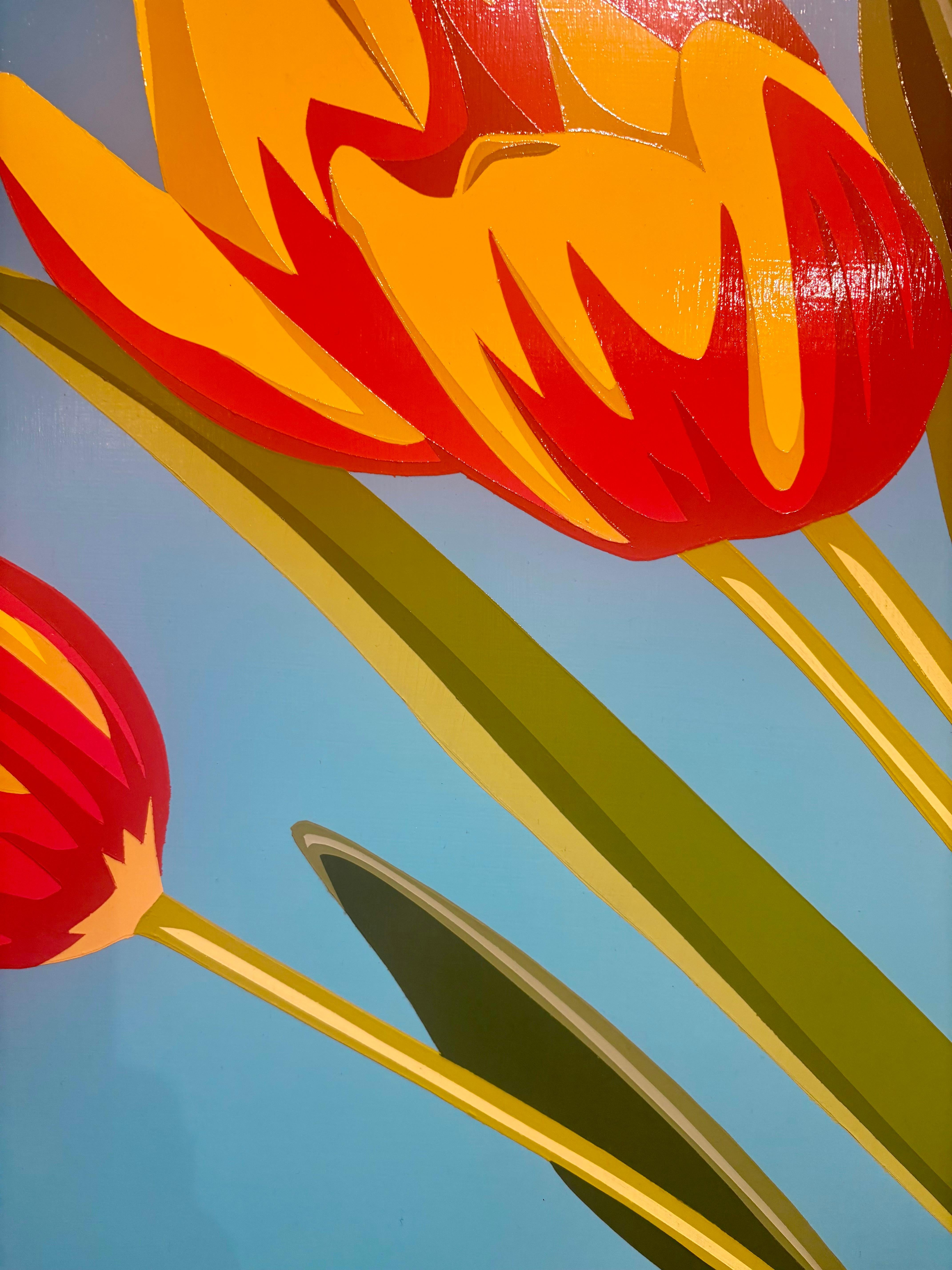 James Wolanin’s paintings transport the viewer to an effervescent, candy coated world inspired by vintage advertisements, photographs, and the artist’s own personal history. The Russian Avant Garde, Cubism, Graffiti and Pop Art are all influences