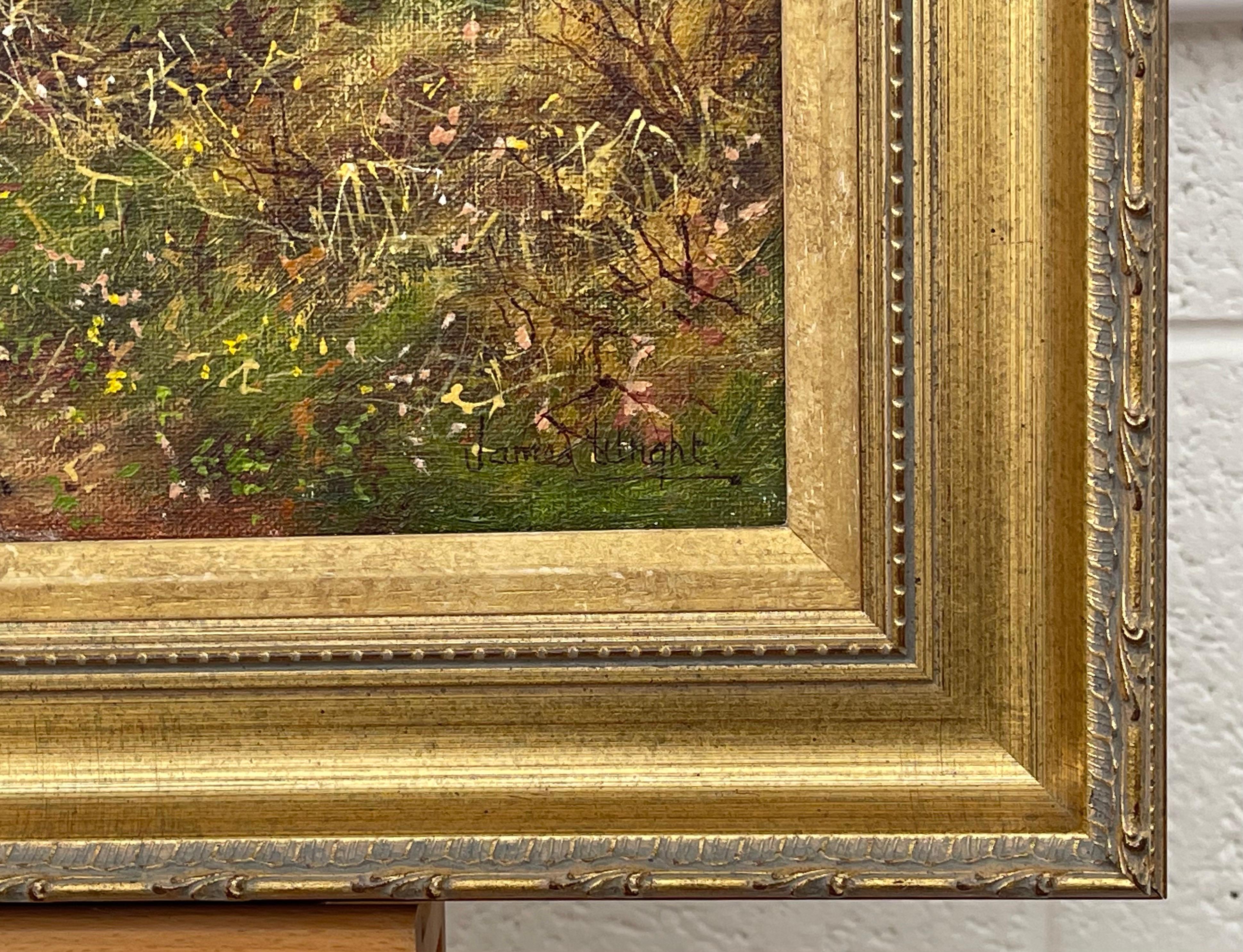 Cavalli con aratori nella campagna inglese di un artista realista del paesaggio in vendita 5