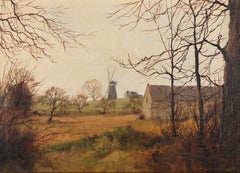 James Wright (b.1935) - Framed 20th Century Oil, Debham Mill