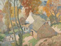 Peter Greenham - Beach Scene, Norfolk Coast, Oil on Board Painting by ...