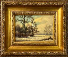 Winter Landscape Snow Scene in the English Countryside by 20th Century Artist