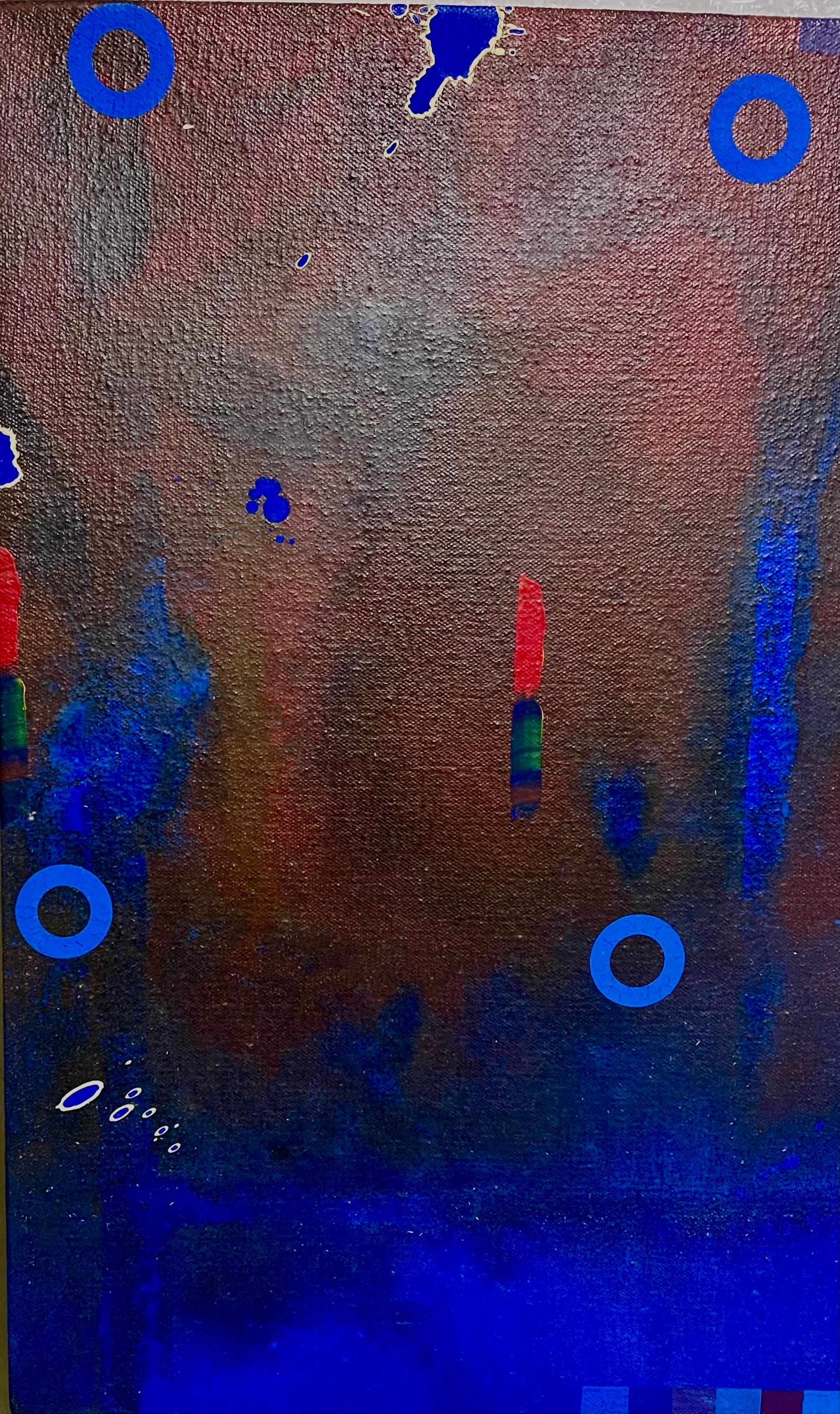 Pintura sobre lienzo de arte pop expresionista abstracto americano modernista James Yohe en venta 3