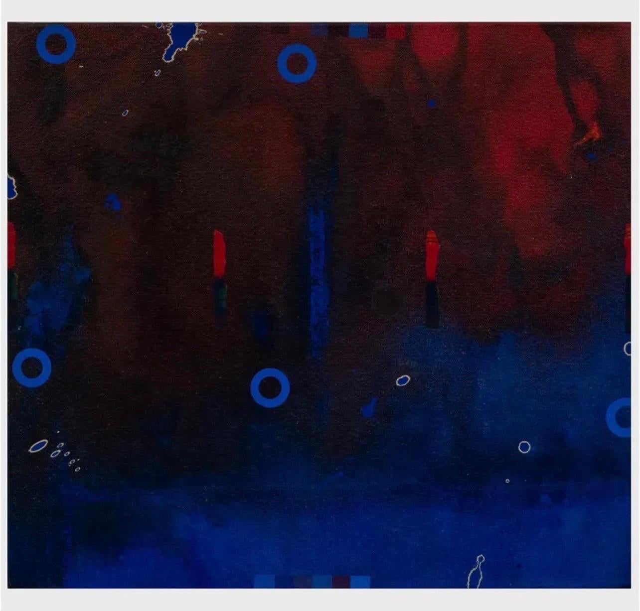 Peinture moderniste américaine d'expressionnisme abstrait Pop Art sur toile James Yohe 4