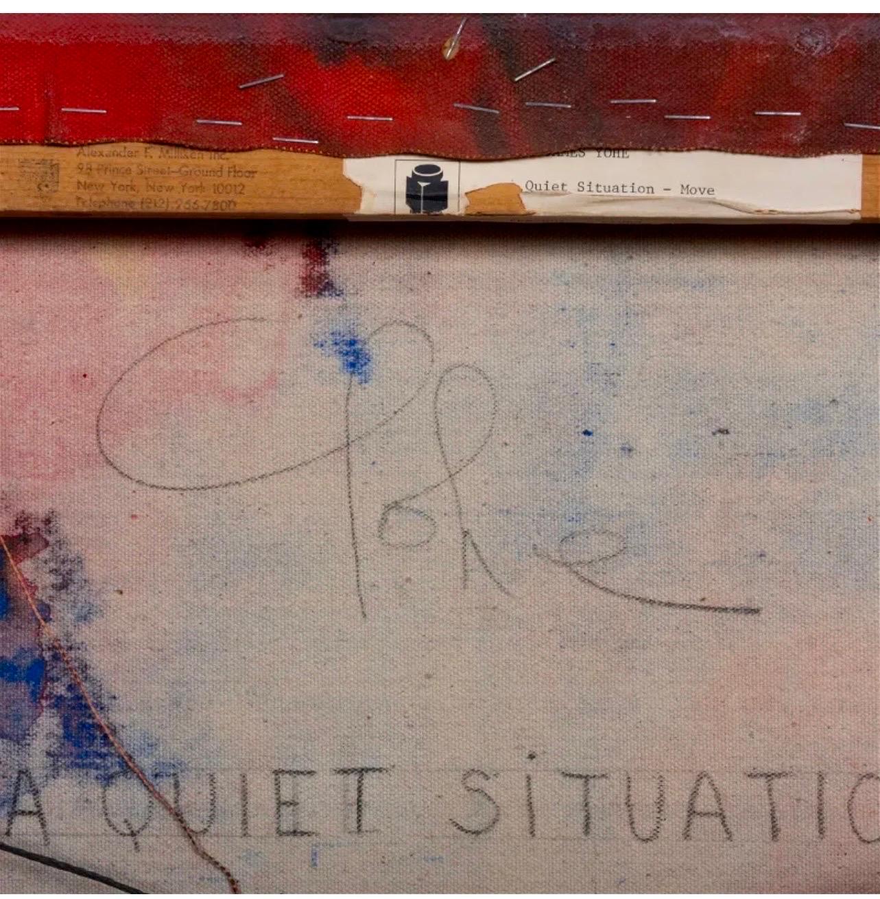 Peinture moderniste américaine d'expressionnisme abstrait Pop Art sur toile James Yohe 8