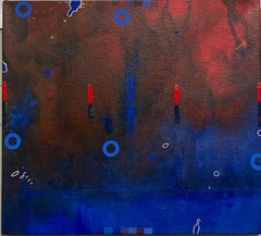 Modernist American Abstract Expressionist Pop Art Gemälde auf Leinwand James Yohe