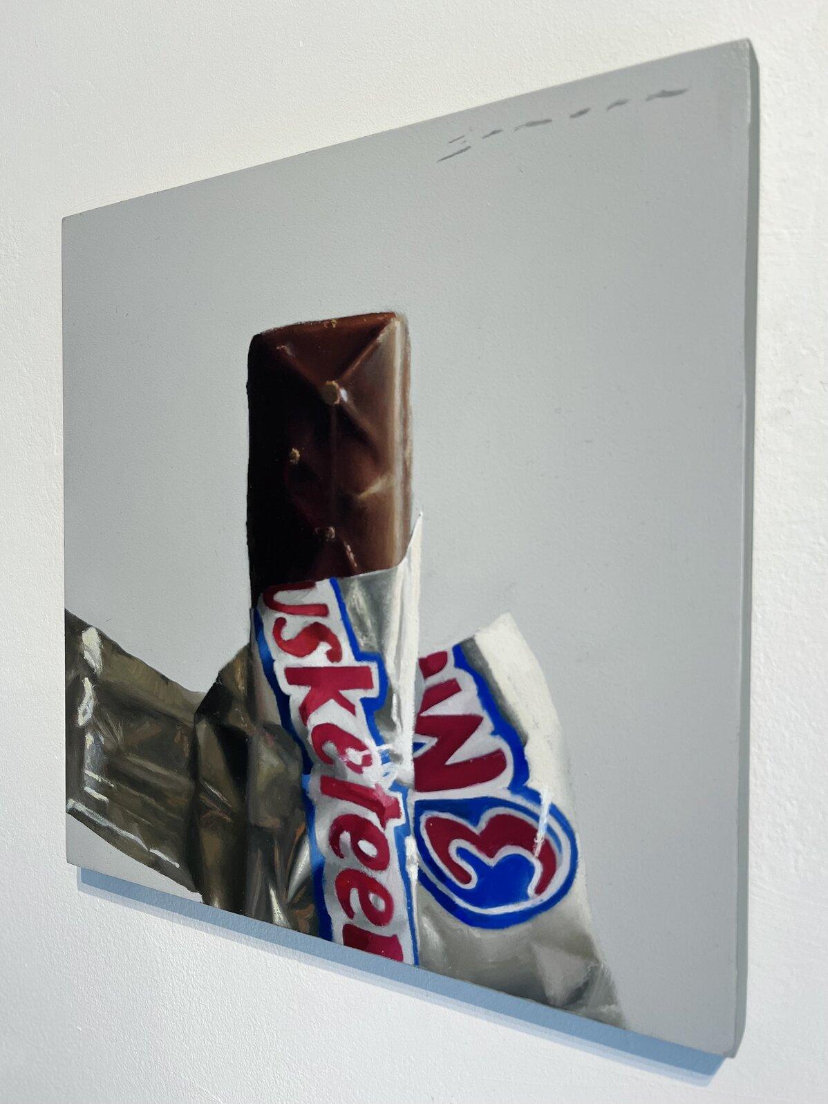 3 Musketeers-original impressionism still life oil painting-contemporary Art - Gray Still-Life Painting by James Zamora