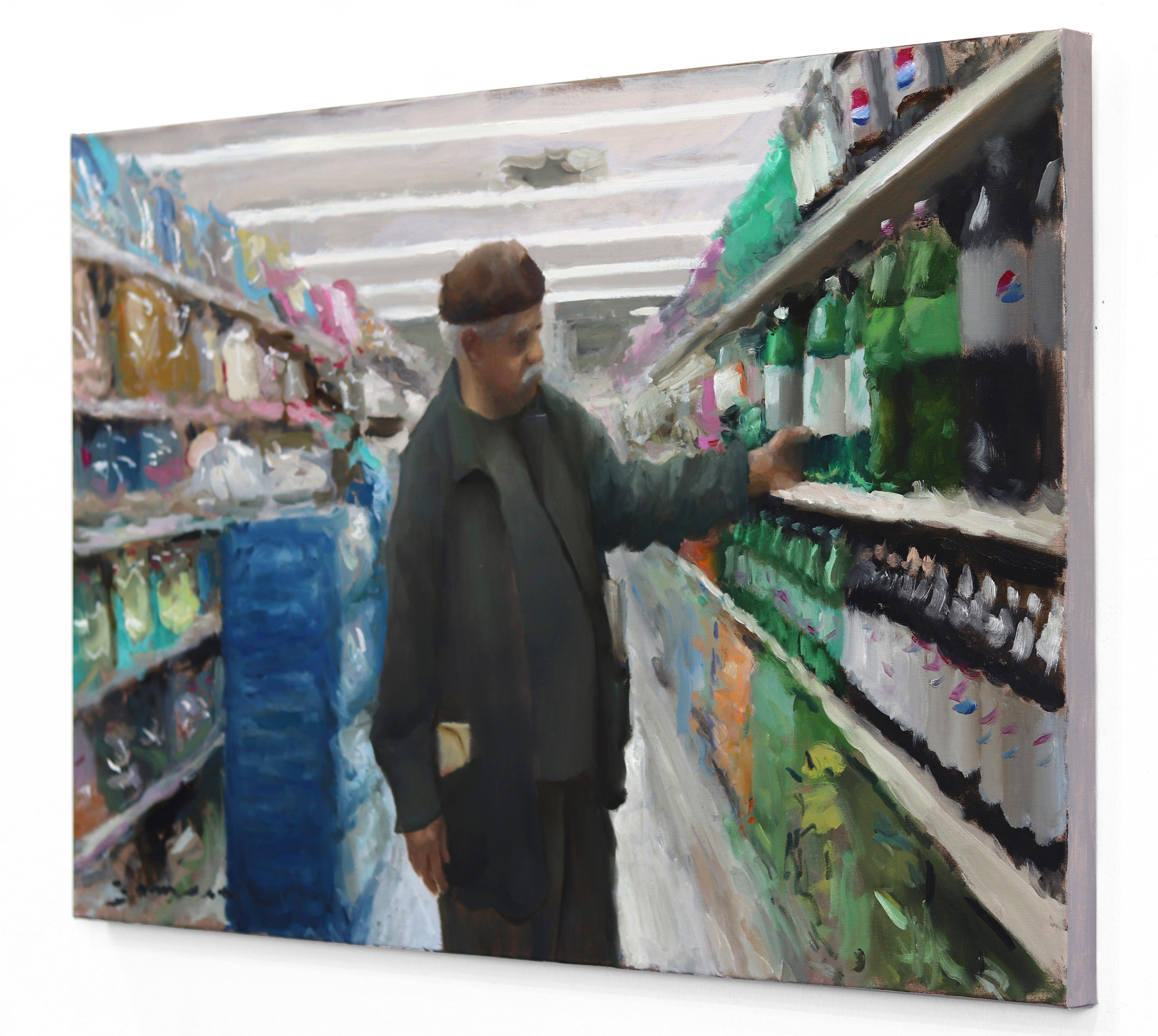 James Zamora's realistic “aisle paintings” are well-known throughout the US. Using different spatial compositions the artist translates common marketplace food imagery into a stylized, elevated environment. Working in oil on canvas, he explores the