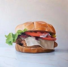 Chicken Bacon Ranch- original realism still life oil painting  -contemporary art