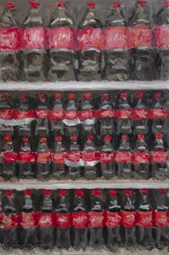 Coca Cola Aisle - original realism still life oil painting  - contemporary art