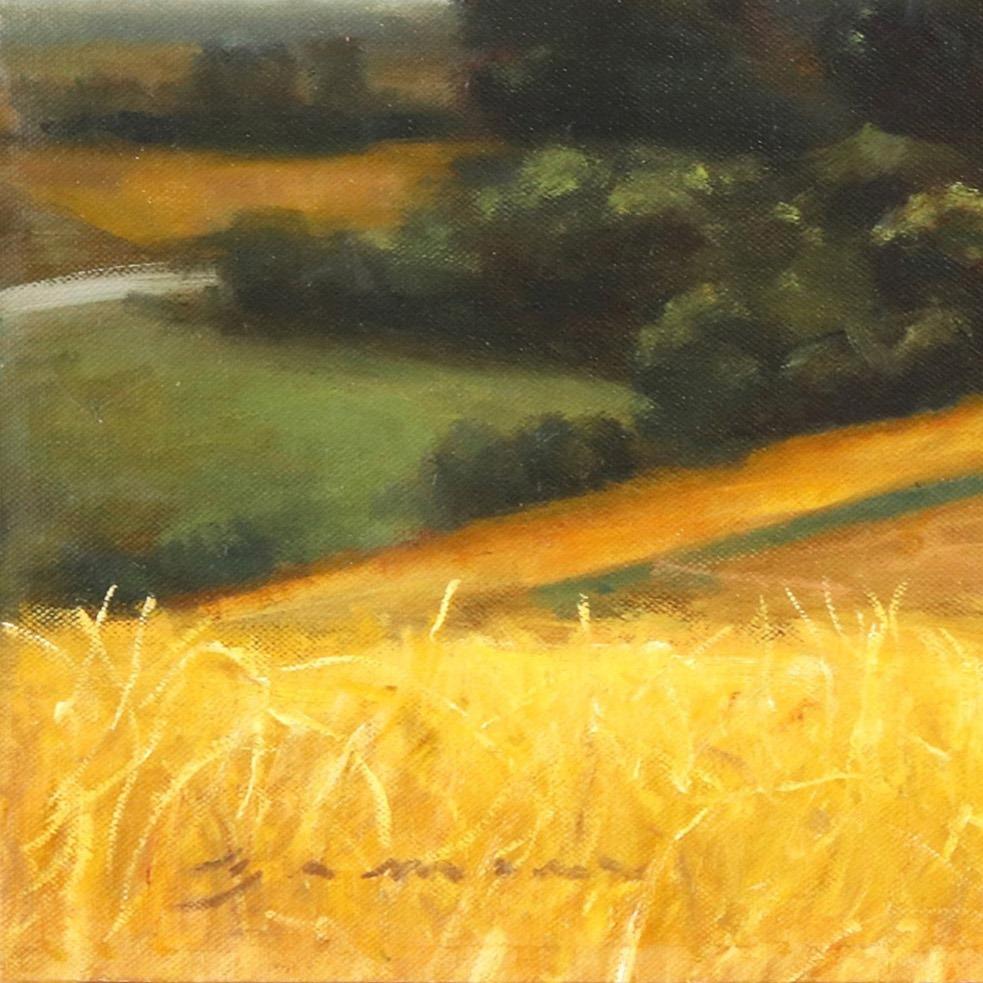 Harvest in Germany - Orange Still-Life Painting by James Zamora
