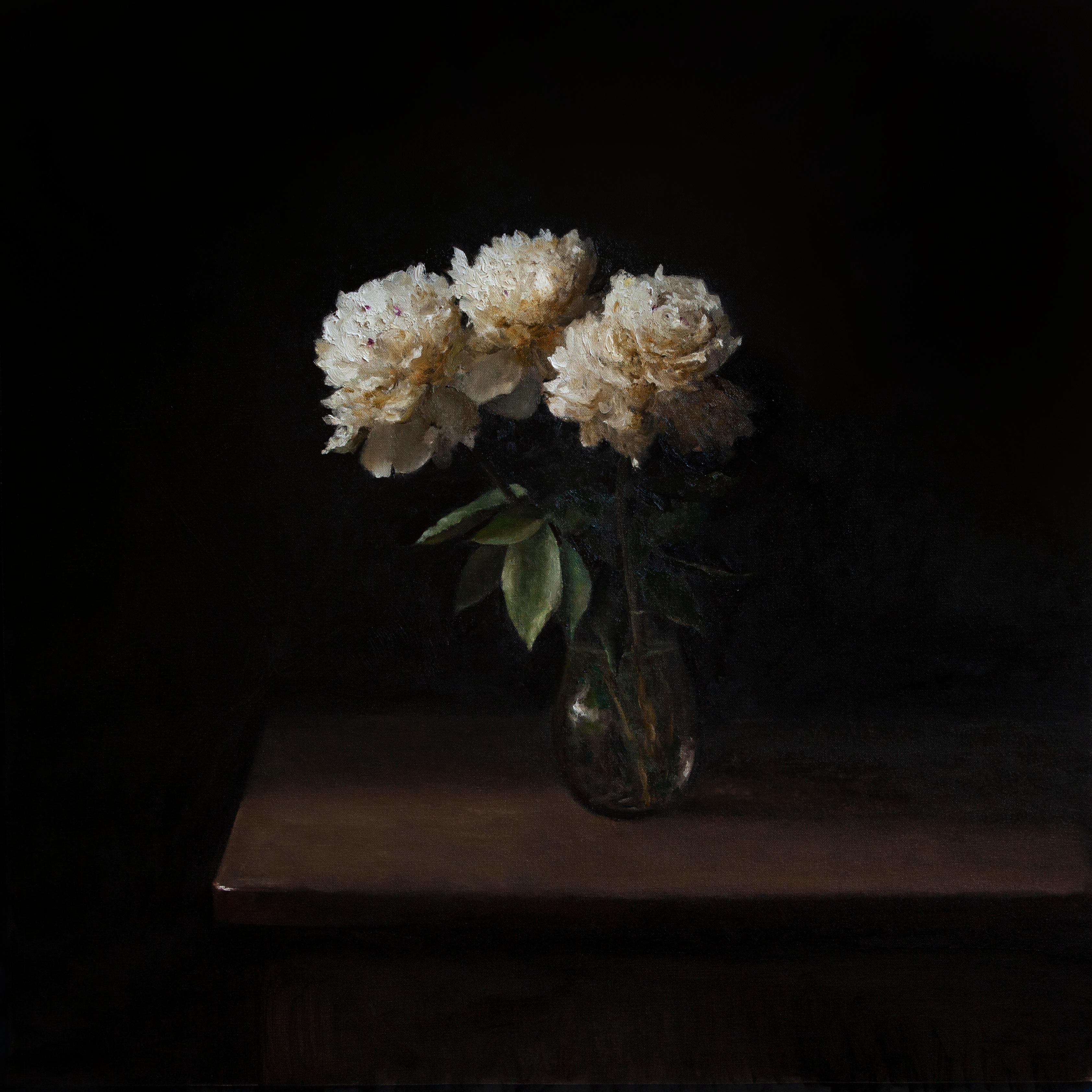 James Zamora Still-Life Painting – Highlight Mitgefühl-originale impressionistische Stillleben-zeitgenössische Malerei 