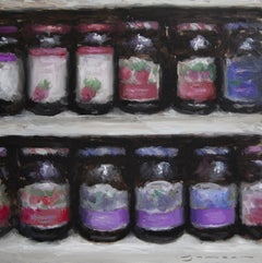 Jelly Aisle - original realism still life oil painting  - contemporary art