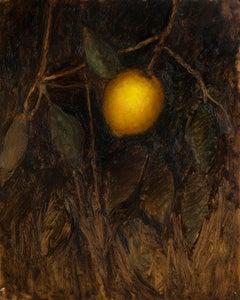 Lemon Tree Study - original still life study portrait contemporary realism oil