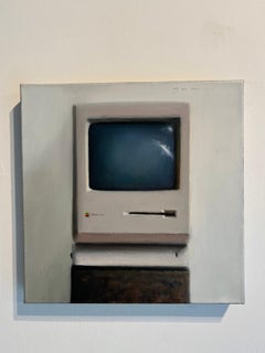 Mini Macintosh- - original contemporary realism Still Life Oil Painting