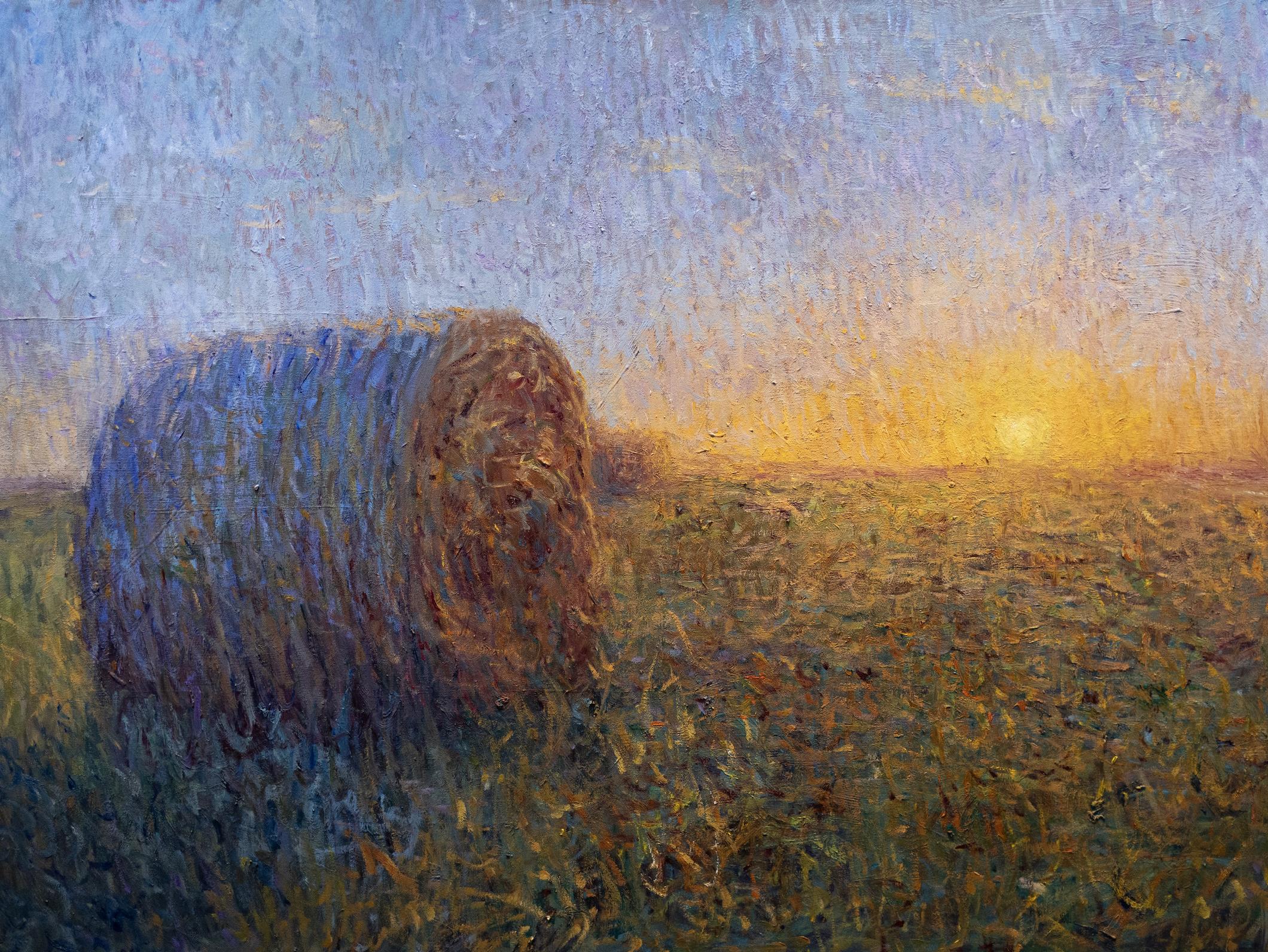 Mattina per Mattina - dipinto originale di paesaggio impressionista - arte contemporanea