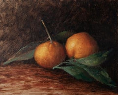 Orange Cirtus Study - original art still life portrait contemporary realism oil