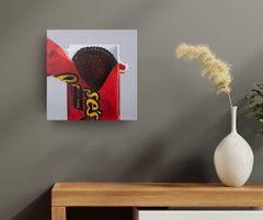 Reese's No. 3 - pintura al óleo original de bodegón realista - arte contemporáneo