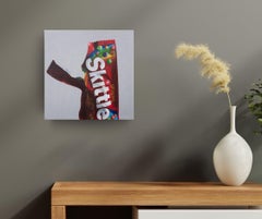 Skittles No. 4 - original realism still life oil painting - contemporary art