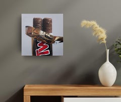 Twix No. 2 - pittura ad olio originale realistica di natura morta  -Arte contemporanea
