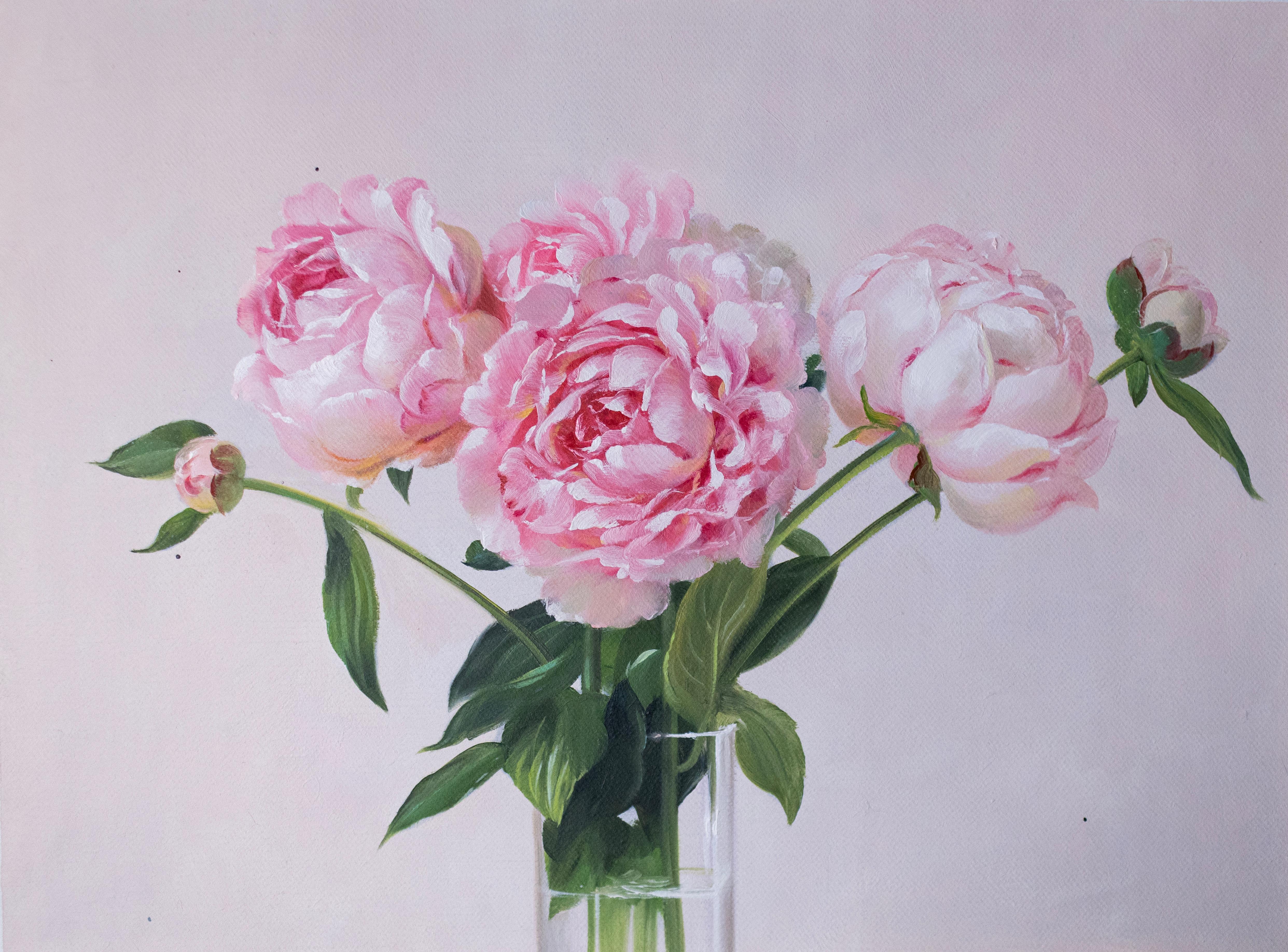 Whispered Bloom - original impressionistisches Stilleben - zeitgenössische Kunst