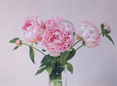 Whispered Bloom - peinture impressionniste originale de nature morte - art contemporain