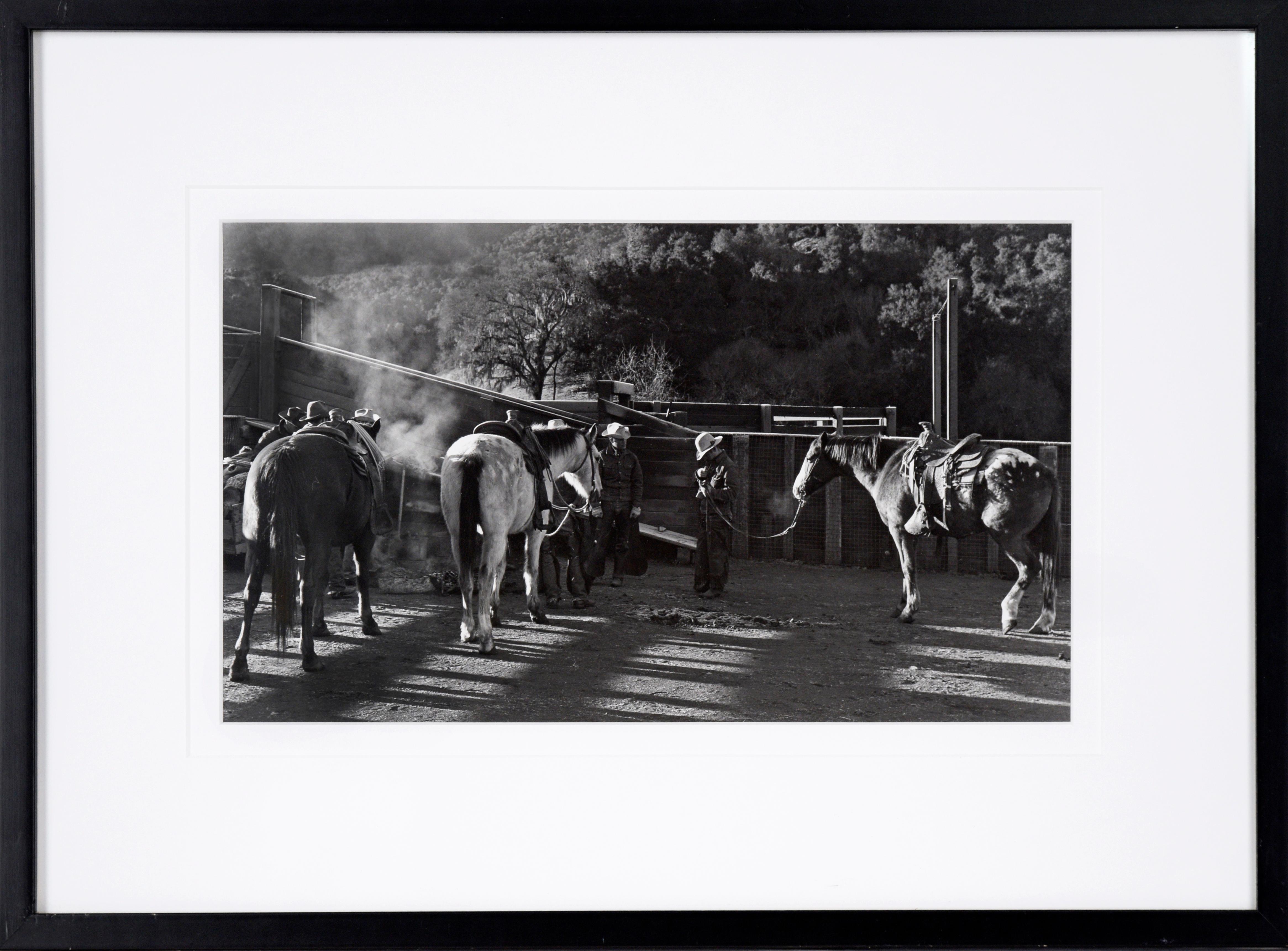 James Ziegler Figurative Photograph - Ranch Hands Oppenheimer - Rancho San Carlos Cattle Ranch, 1950's Photograph