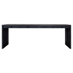 Mesa consola Jameson de fresno macizo ebonizado by Lynnea Jean