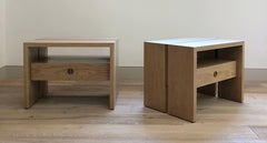 Solid Oak and Walnut Jameson Nightstand by Lynnea Jean