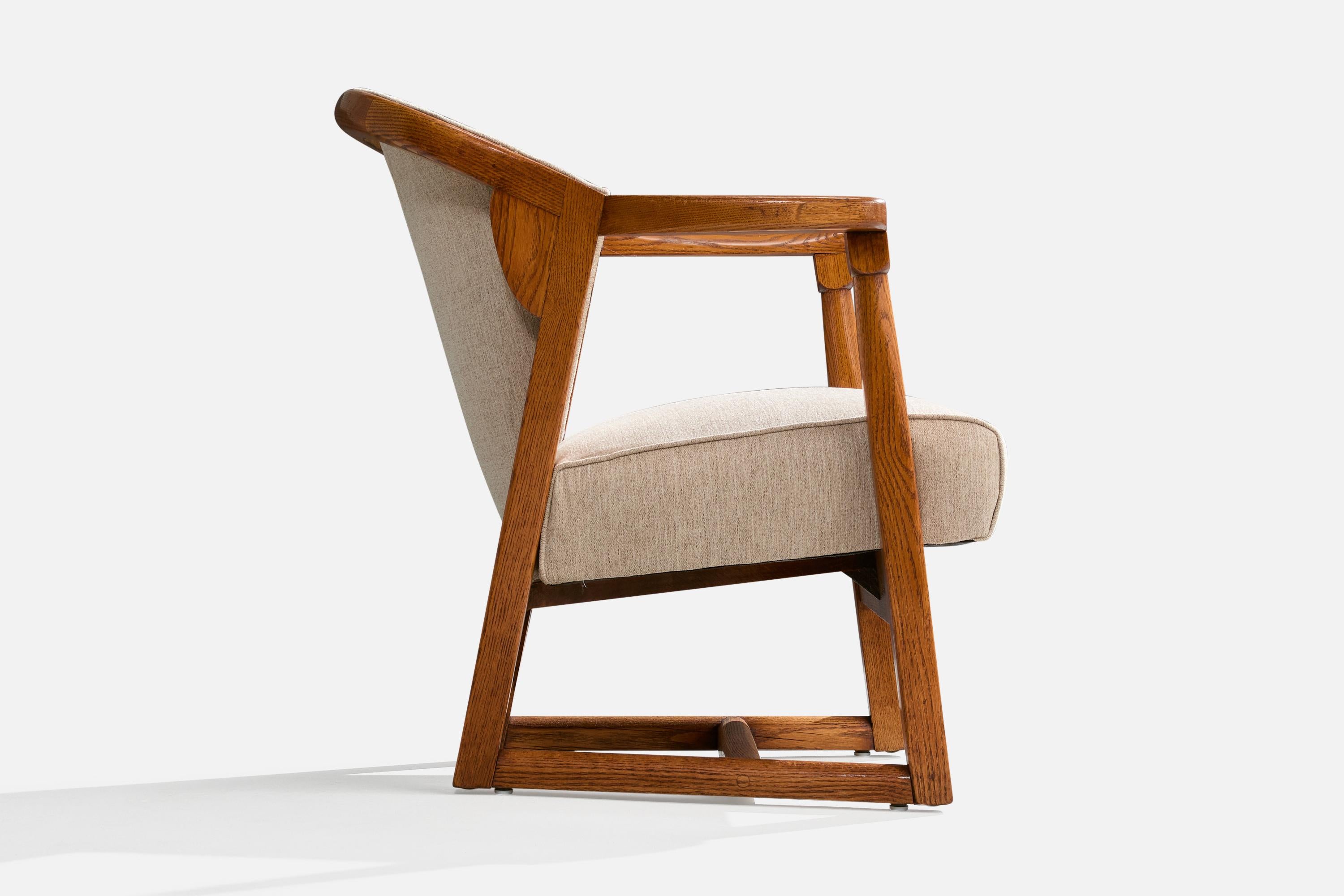 Jamestown Lounge Co., Sedie da salotto, Oak, Tessuto, USA, anni '40 2