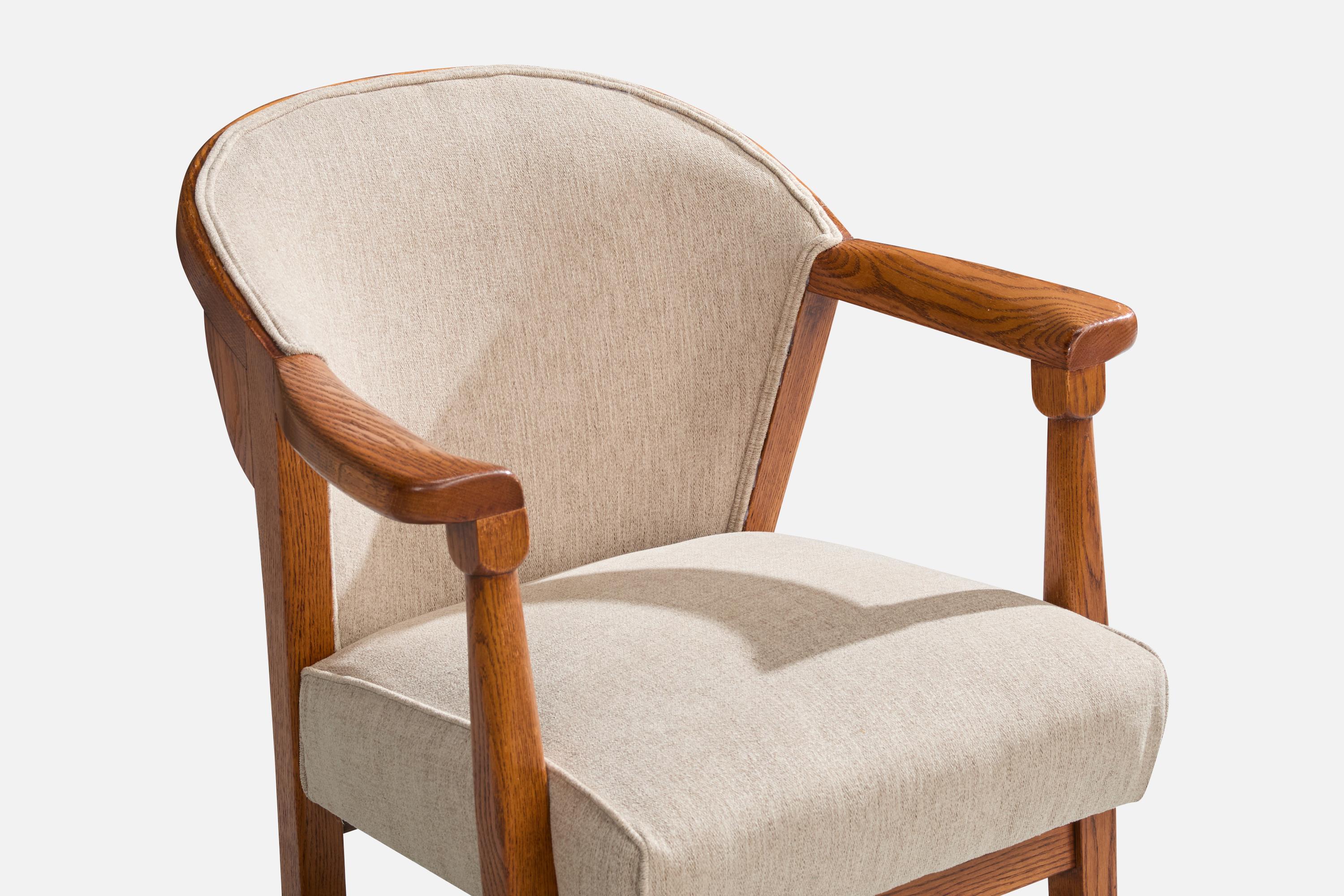 Jamestown Lounge Co., Sedie da salotto, Oak, Tessuto, USA, anni '40 3