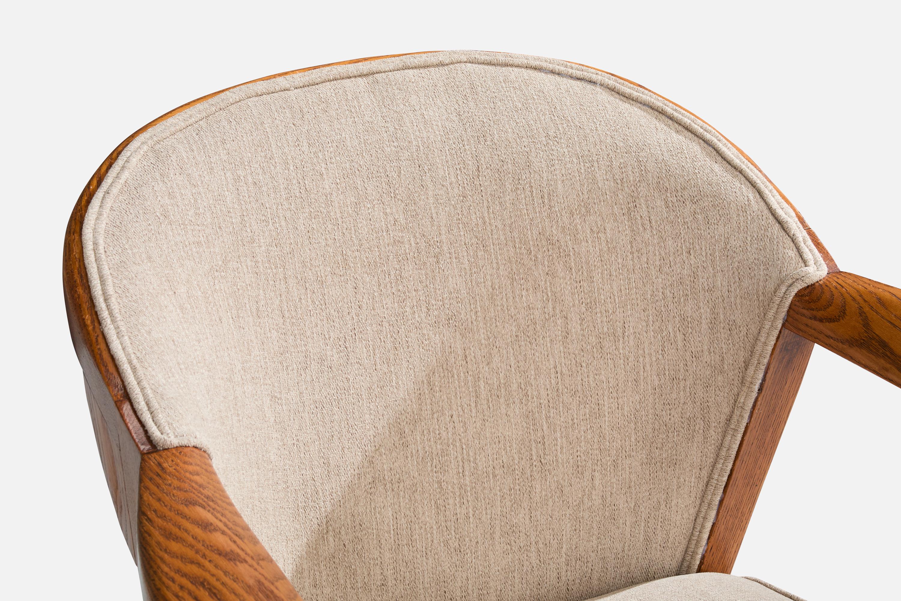 Jamestown Lounge Co., Sedie da salotto, Oak, Tessuto, USA, anni '40 4