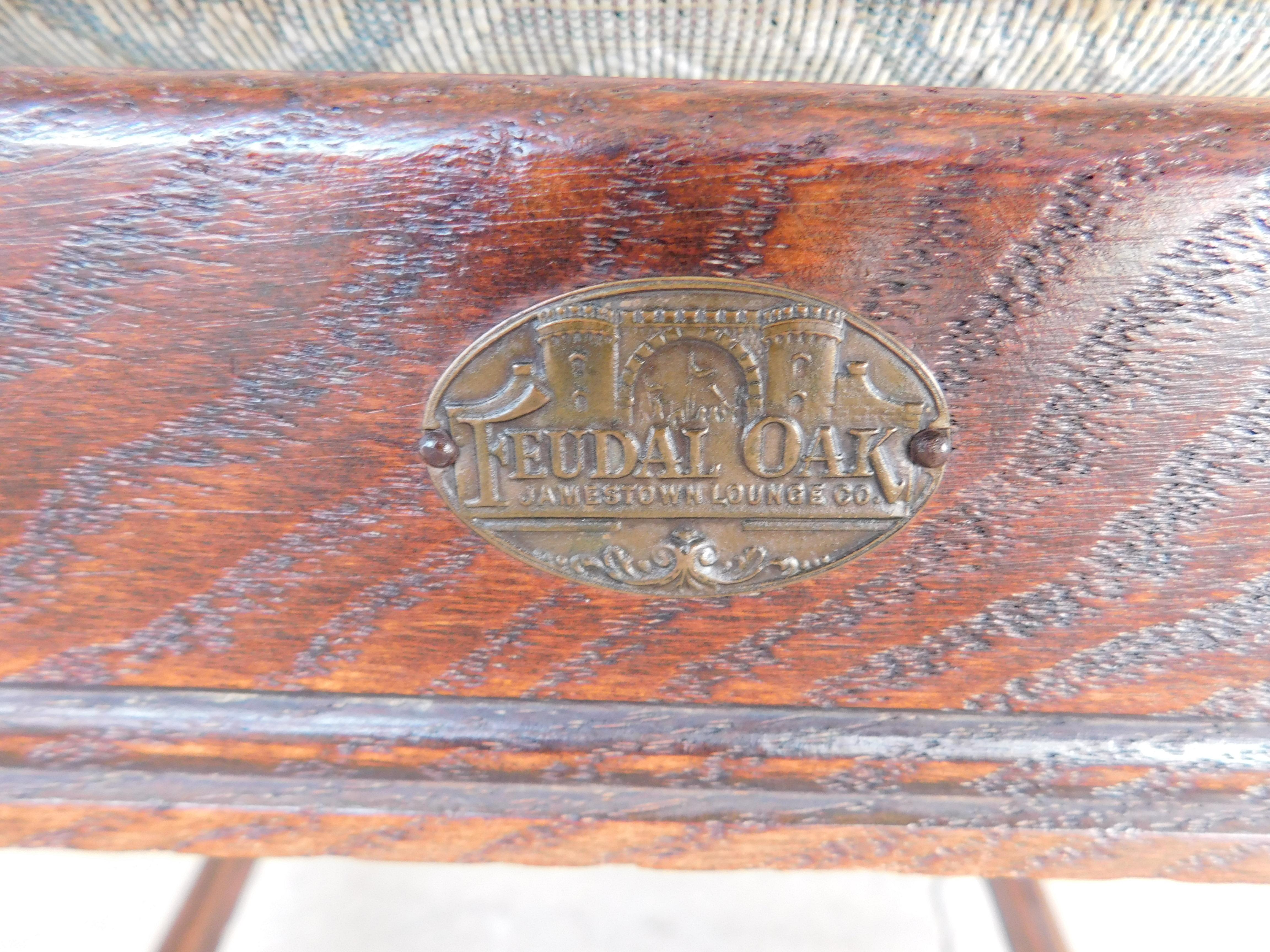 Jamestown Lounge Feudal Oak Jacobean Style Dining Chairs - Set of 6 4