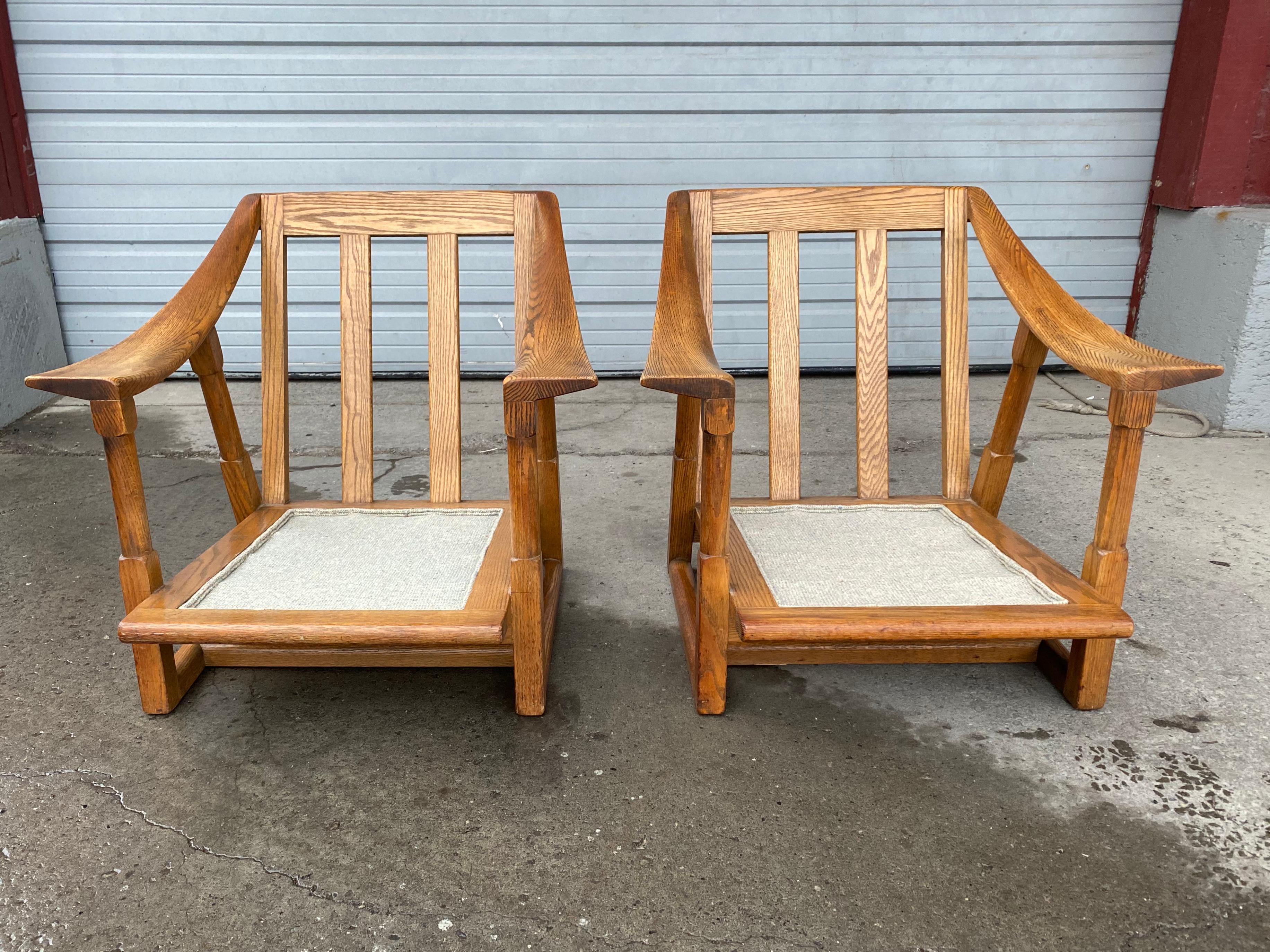 Jamestown Lounge, Stylish Paddle Arm Lounge Chairs by Jack Van Der