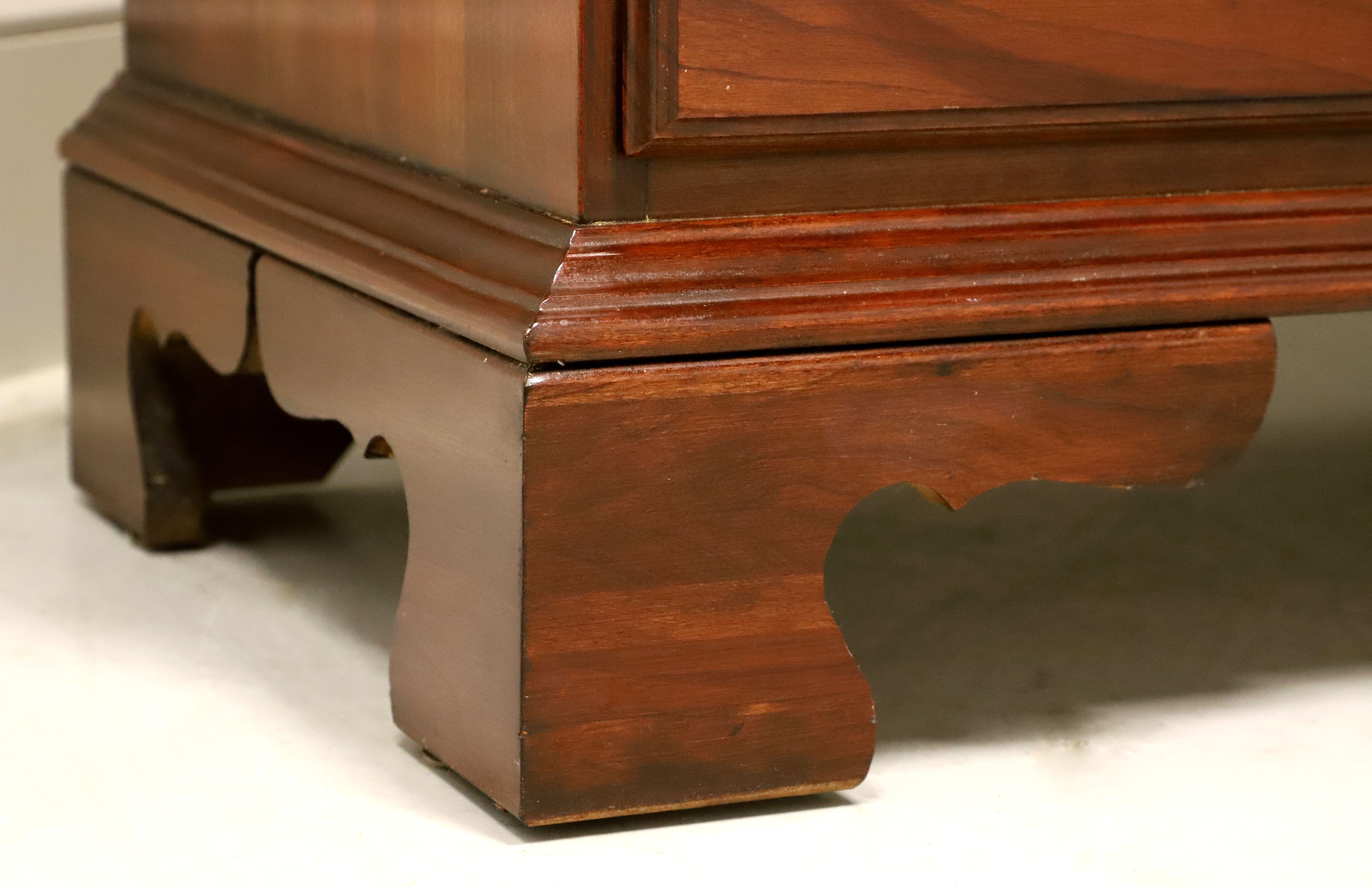JAMESTOWN STERLING Cherry Chippendale Chest on Chest In Good Condition In Charlotte, NC