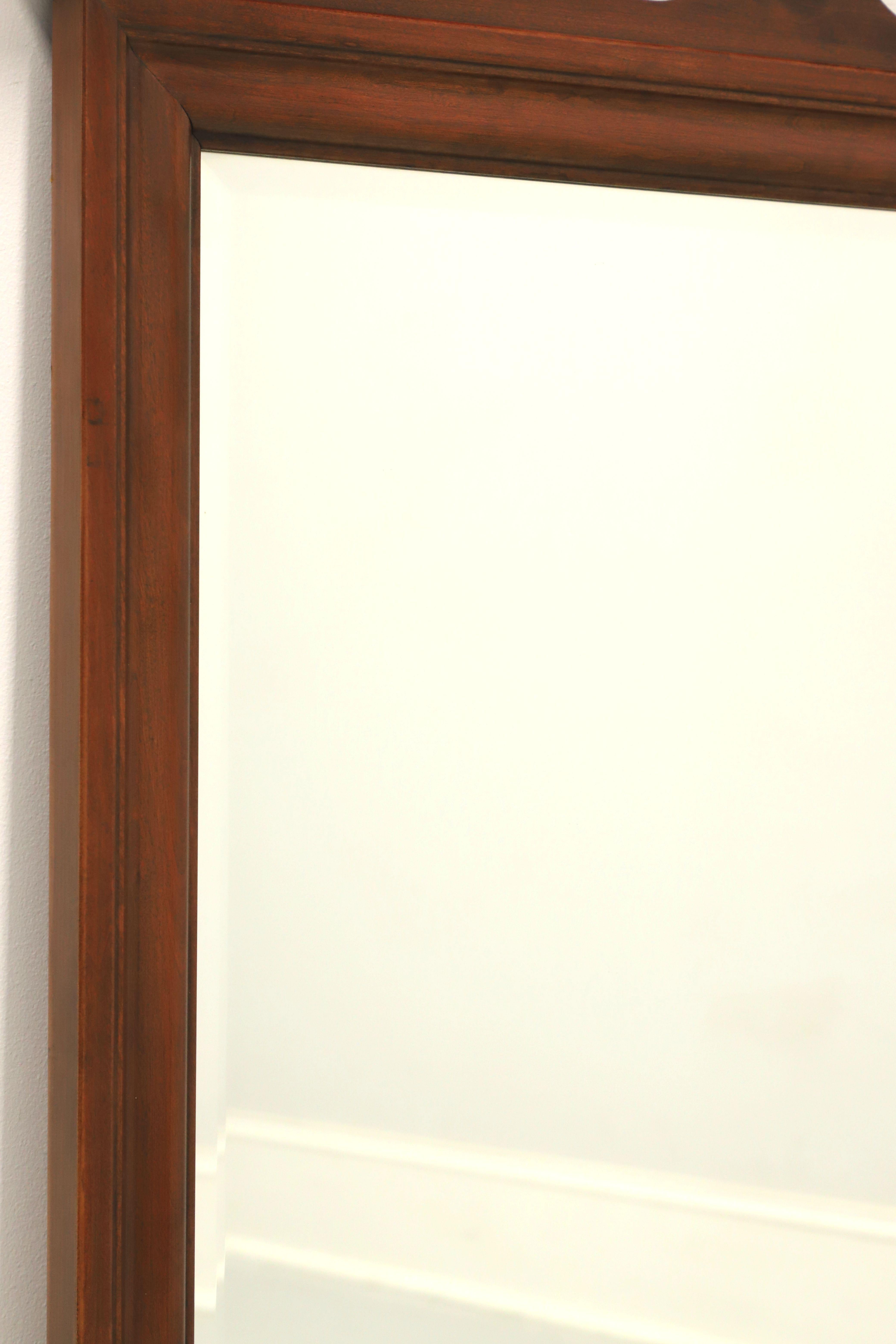 JAMESTOWN STERLING Cherry Chippendale Wall Mirror In Good Condition In Charlotte, NC