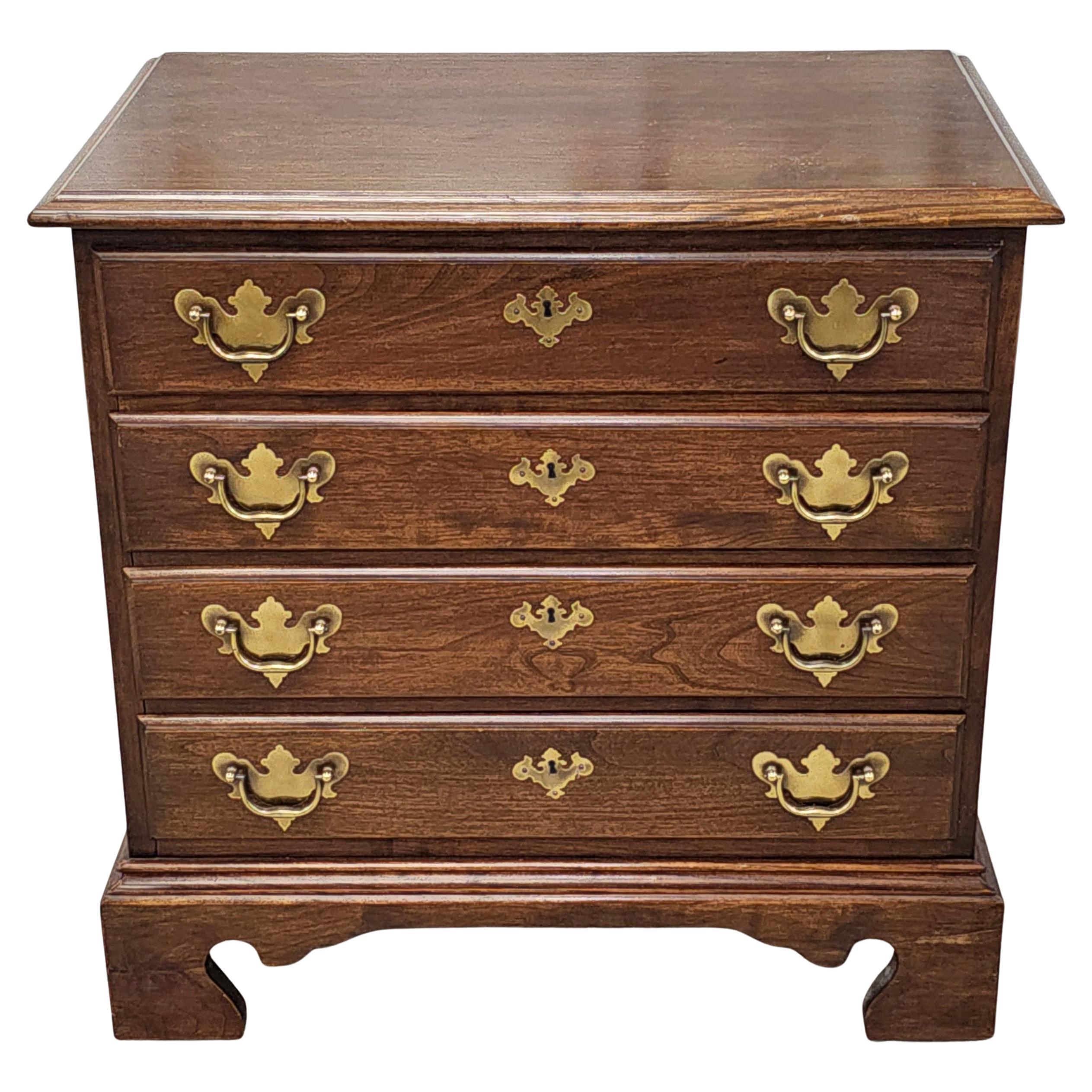Jamestown Sterling Chippendale Style Cherry Bedside Chest of Drawers