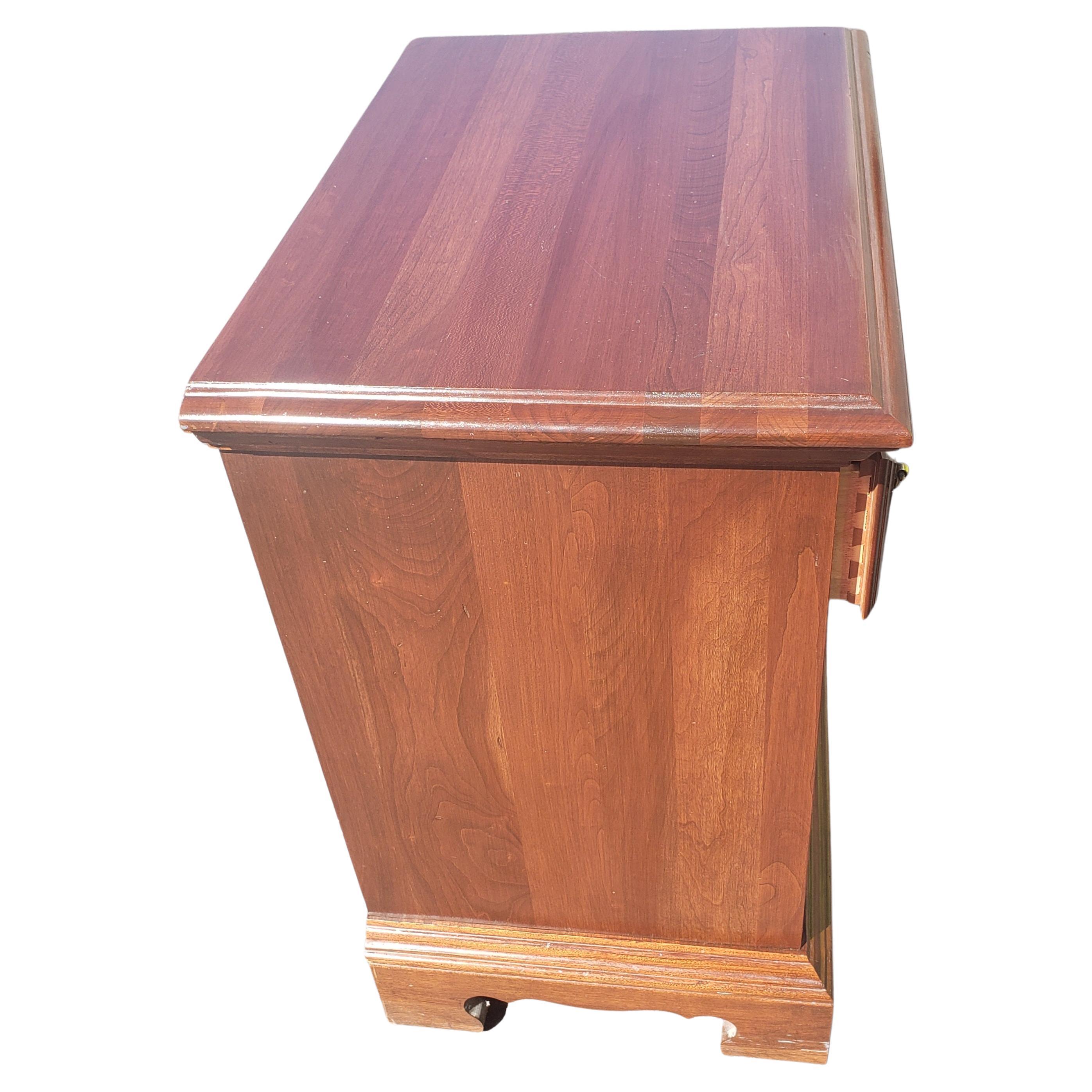 Chippendale Jamestown Sterling Solid Cherry Single Drawer Nightstand