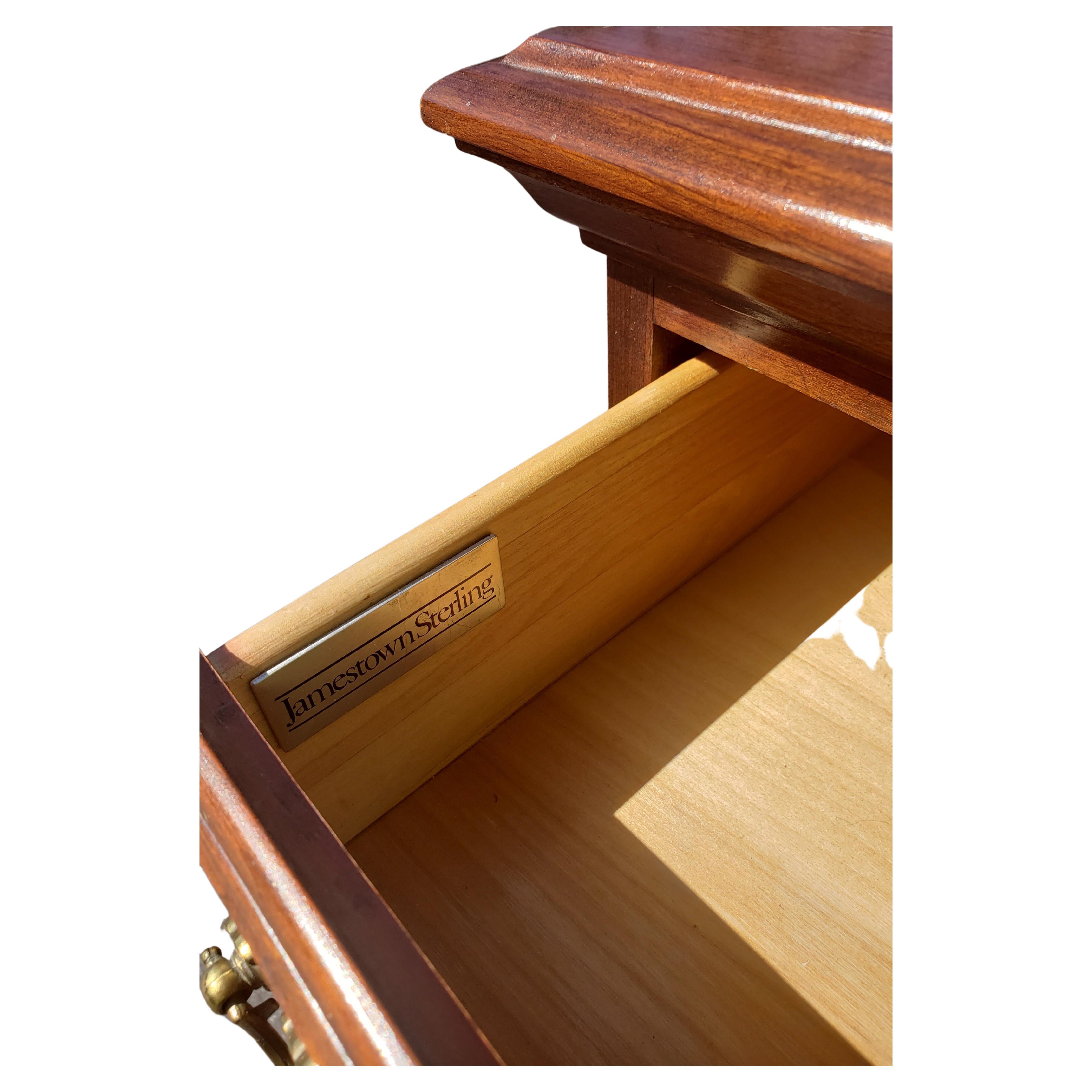 American Jamestown Sterling Solid Cherry Single Drawer Nightstand