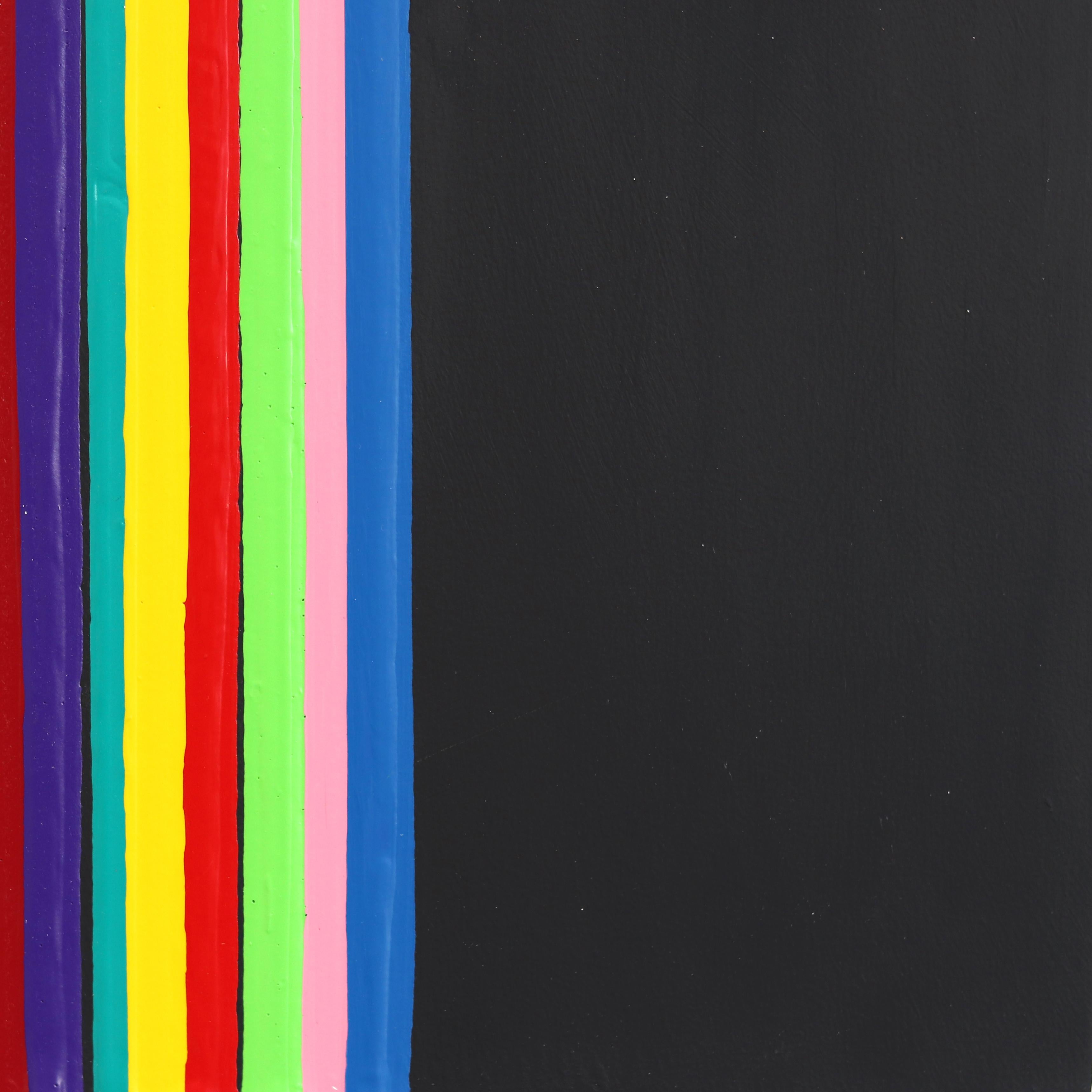 Goteo Negro - Obra de Arte Contemporánea Escultórica Figurativa Abstracta de Colores 4
