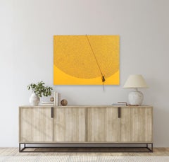 Blue Dots III - Original Abstraktes Abstraktes Bildhauerisches Kunstwerk