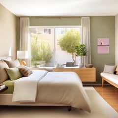 Blue Dots IV - Pink Tone Contemporary Abstract Figurative Sculptural Artwork