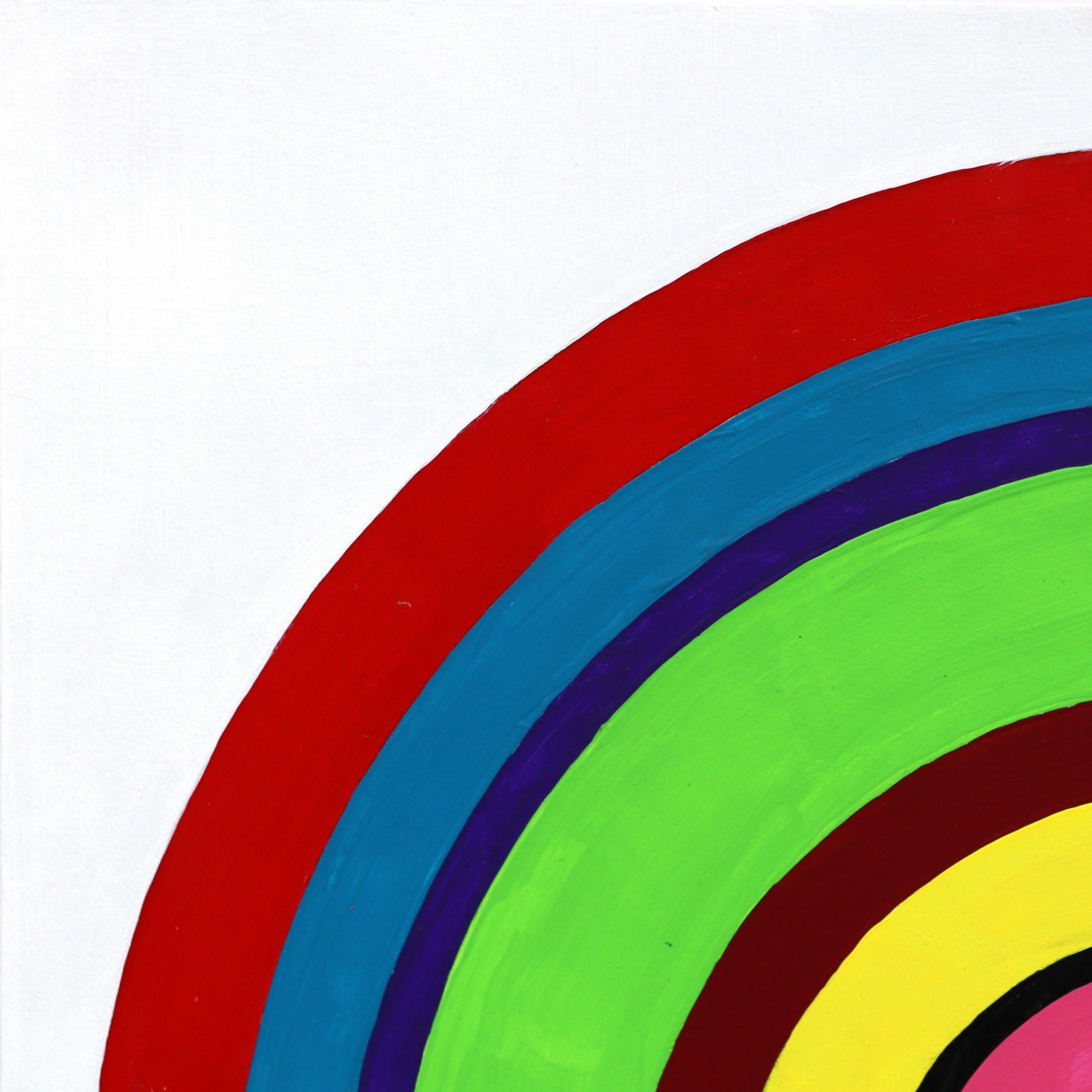 Concentric Circles - Colorful Abstract Figurative Sculptural Modern Artwork - Contemporary Sculpture by Jamie Burmeister