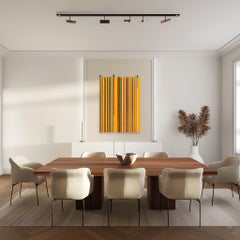 Dandelion Yellow Drip III - Contemporary Abstract Figurative Sculptural Artwork