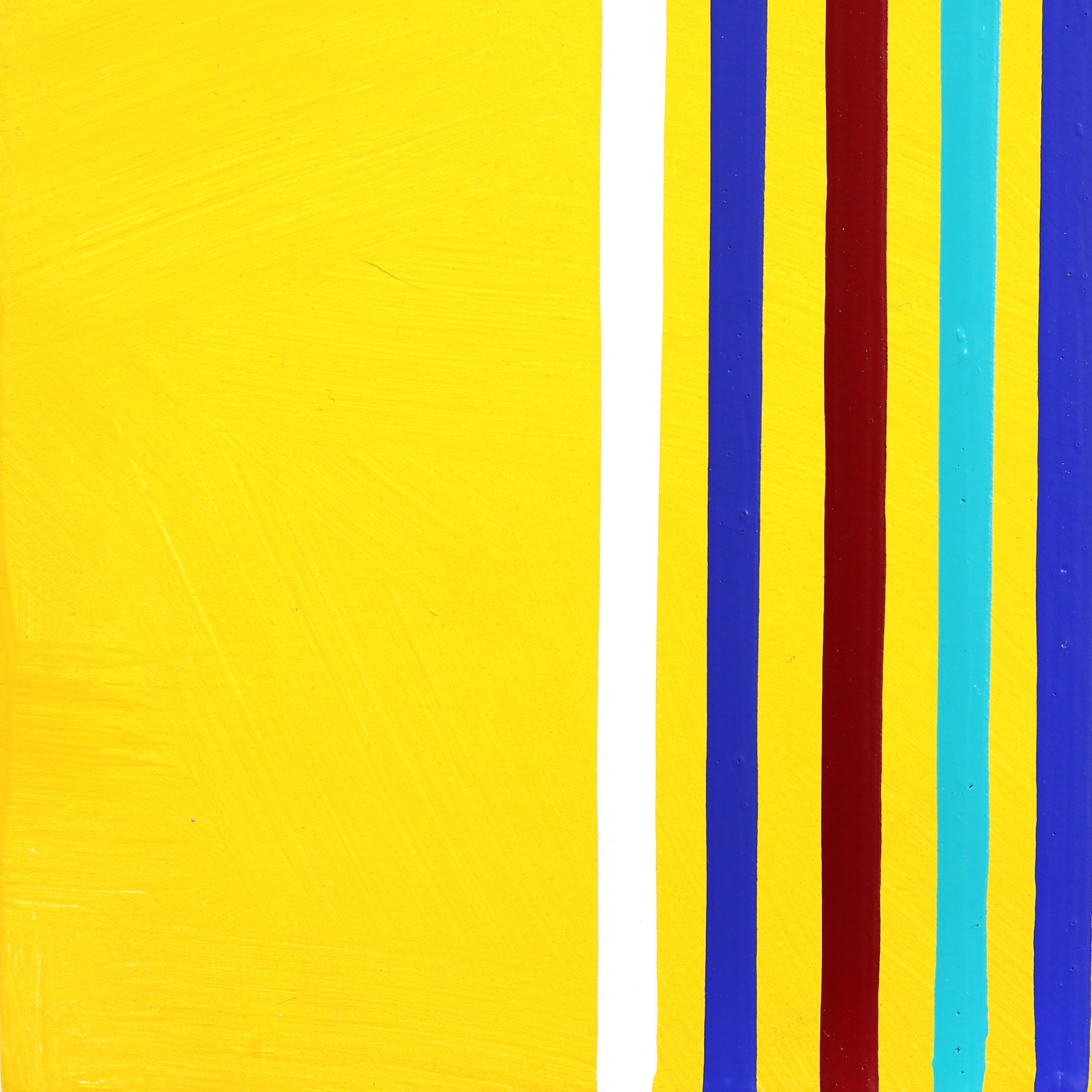 Goteo Amarillo - Obra de Arte Contemporánea Escultórica Figurativa Abstracta de Colores en venta 3
