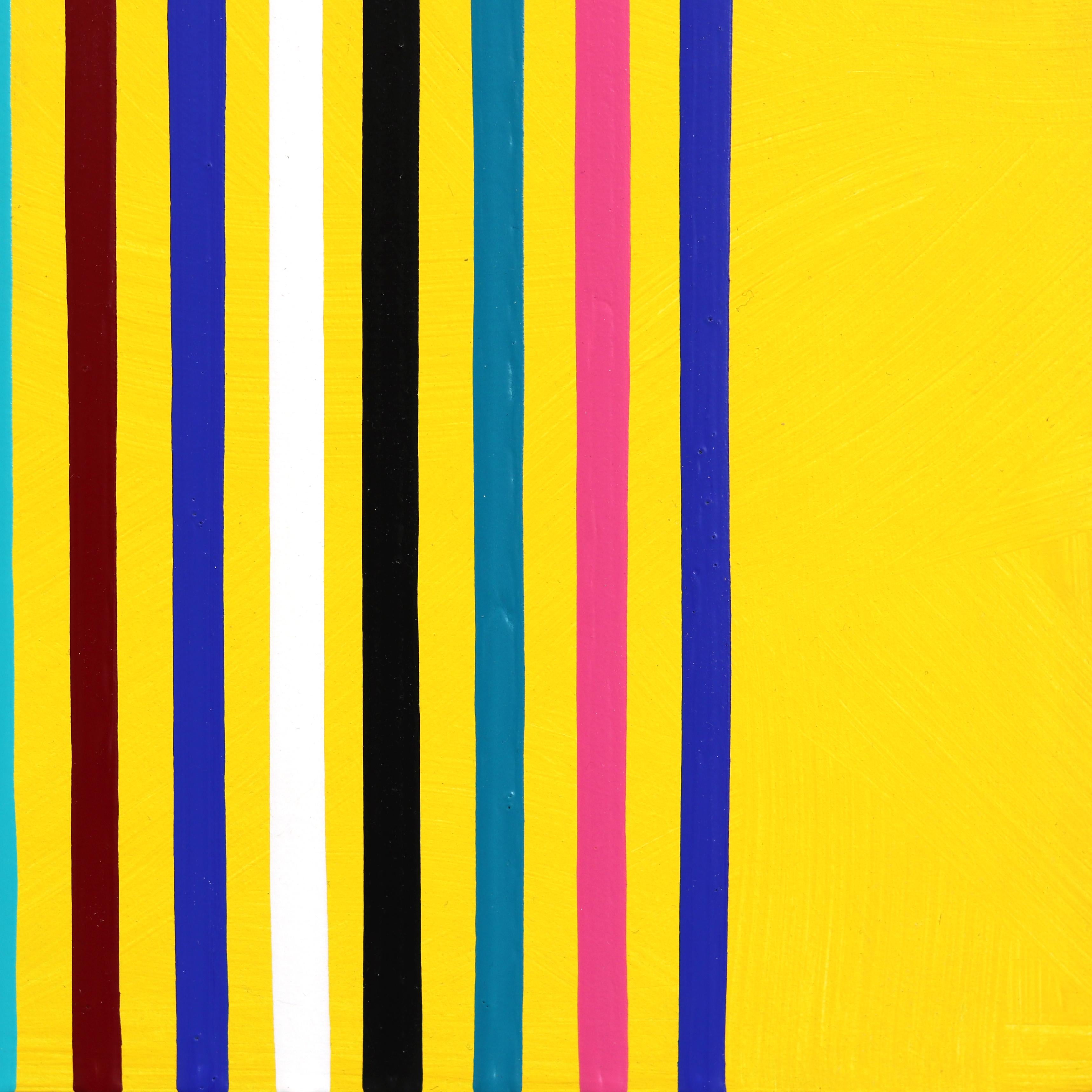 Goteo Amarillo - Obra de Arte Contemporánea Escultórica Figurativa Abstracta de Colores en venta 4