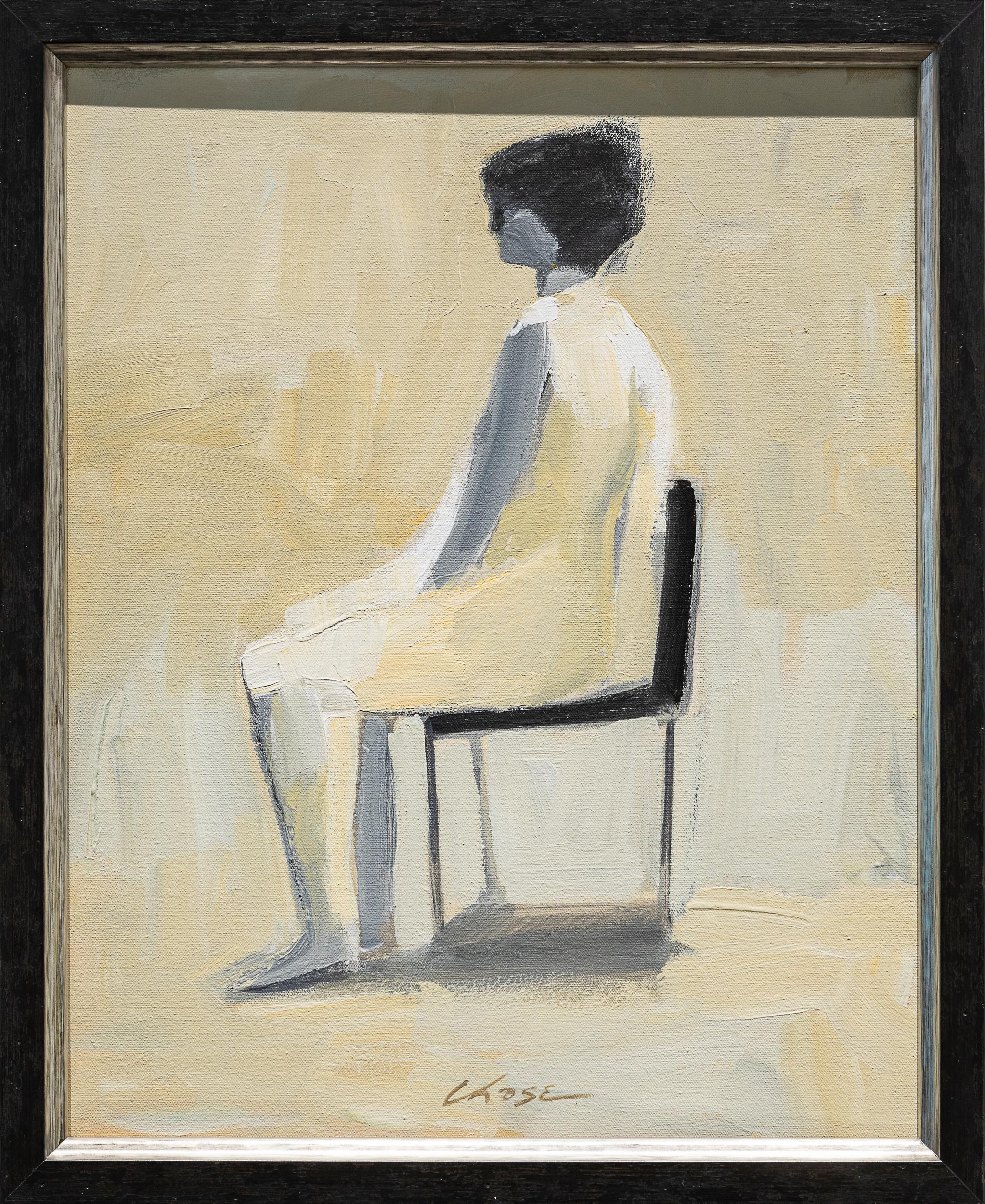Jamie Chase Figurative Painting - Black Chair 2
